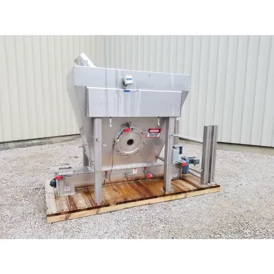 Used Stainless Steel Anderson & Dahlen Bin with 9" dia. x 7.5' L Screw Feeder