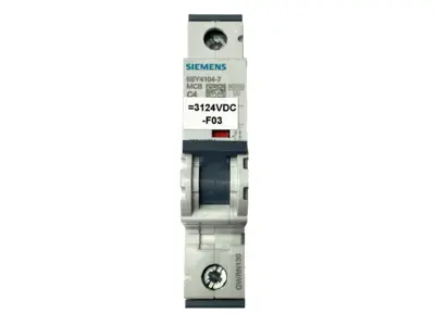 USED SIEMENS MINIATURE CIRCUIT BREAKER 1-POLE 230/400V 4A