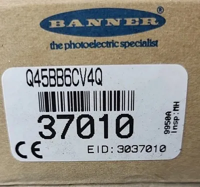 Banner Q45BB6CV4Q Convergent Photoelectric Sensor 10-30vdc. Loc5E-21