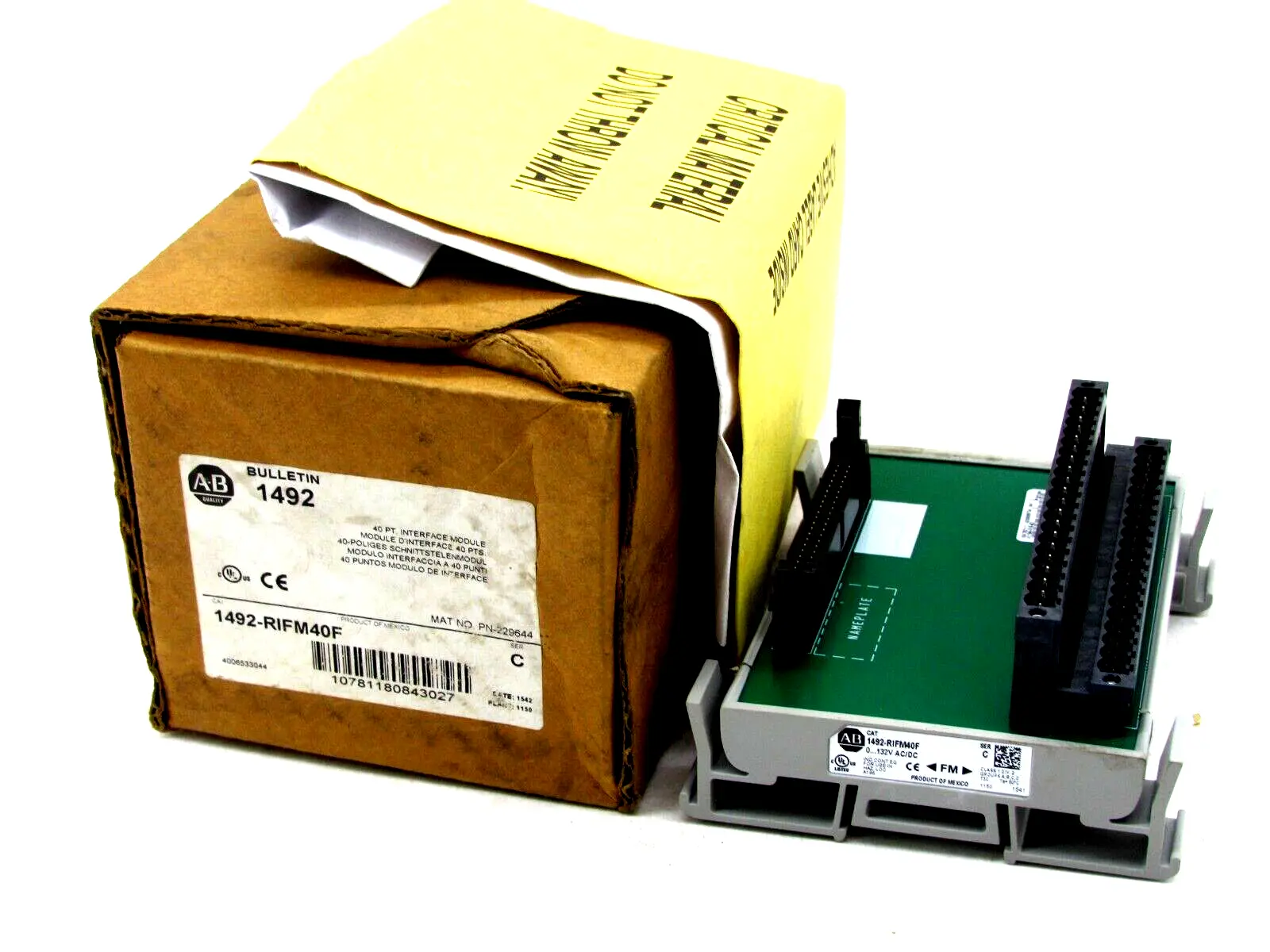 NEW ALLEN BRADLEY 1492-RIFM40F MODULE SERIES C 1492RIFM40F