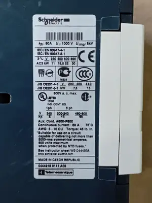 NEW SCHNEIDER ELECTRIC LC1 D40008F7