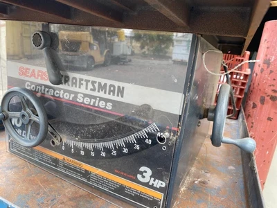Sears Craftsman 10" Industrial 3 HP Contractor Series Table Saw Model 113.298844