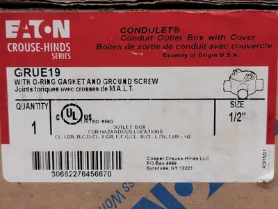 New | in-Stock EATON GRUE-19 Cable & Wire British Columbia CA | Lenmark #252291