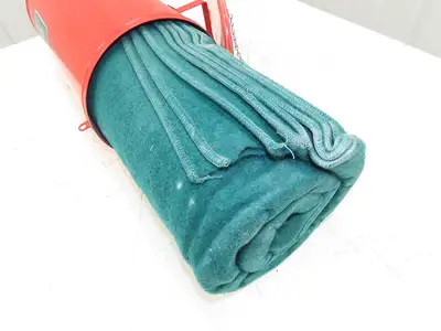Cotton Goods Vintage Fite Rite Woolen Fire & First Aid Blanket With Cannister