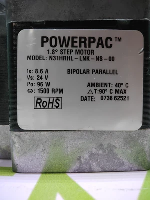 PACIFIC SCIENTIFIC N31HRHL-LNK-NS-00 POWERPAC STEPPER MOTOR