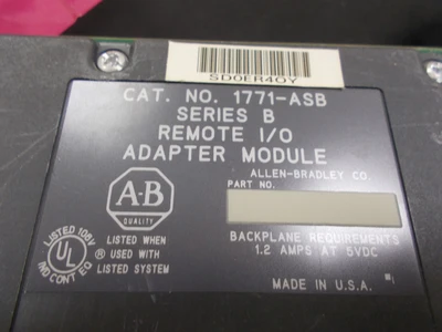 USED Allen-Bradley 1771-AB SER B Firm G