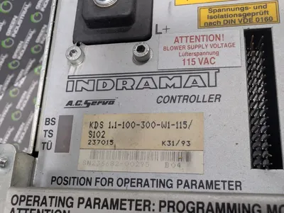 Indramat MOD 3/1X397-001 AC Servo Controller Module KDS1.1-223-300-W1/So102 Used