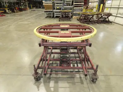 Southworth Pallet Pal Positioner Rotary Spring Level Loader Turntable on Casters