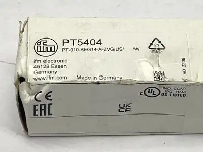 PT5404, PT-010-SEG14-A-ZVG/US/ /W | ifm PT5404 Pressure Transmitter PT-010-SEG14-A-ZVG/US/ /W - Used