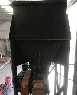Feeder, Hopper, 8" x 72", C/st, Quinn #C743127