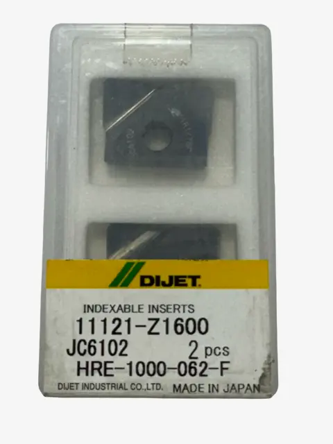Dijet Carbide Inser tHRE-1000-062 Grade JC8015 Milling Inserts 2 Pack