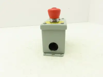 Hoffman E2PBGXM Allen Bradley Push Button Enclosure E-Stop With Reset Switch