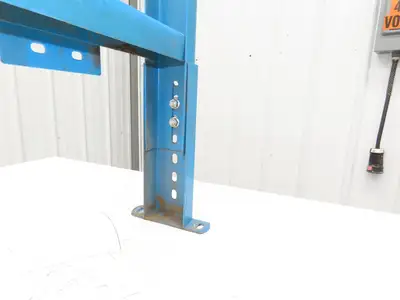 Hytrol MS-4 30"W Conveyor Leg Floor Support 15-5/8" to 21-5/8"H  BLUE