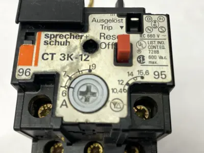 Used SPRECHER + SCHUH OVERLOAD RELAY 6-9A Relays & Switches | Maverick Industrial Sales #1101774