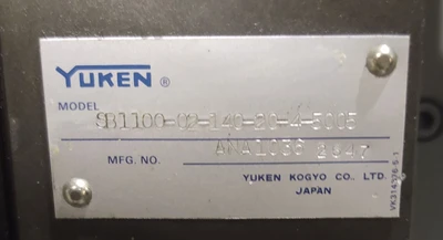 USED Yuken SB1100-02-140-20-4-5005