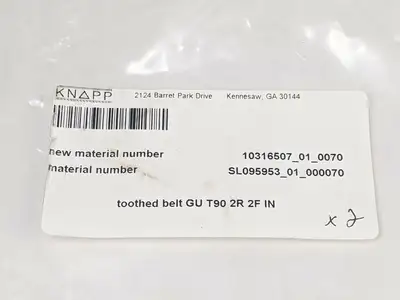 GU T90 2R 2F IN | Knapp Graz  Toothed Belt - New
