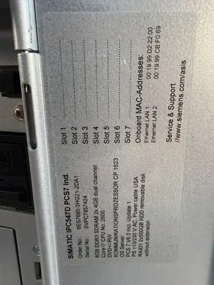 *3066 Siemens Simatic IPC547D PCS7 6ES7660-3HG21-2DA1 (10.3.2)