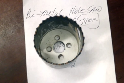 Used 2 1/8" (54mm) Bi-Metal Hole Saw