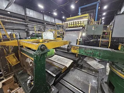 60” x .135” x 50,000 Lbs. Cincinnati/Herr-Voss Slitting Line  (Used)
