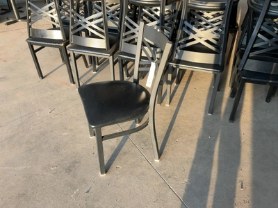 Used LOT OF (43) MODESTO METAL CHAIRS WITH PADDED SEATS Restaurant Front of House Furnishings Michigan US | Miedema Asset Management Group #1761572