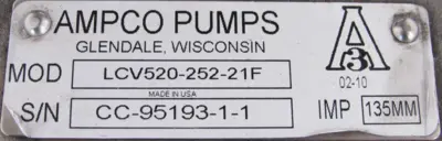 NEW AMPCO PUMPS LCV520-252-21F PUMP CASE LCV52025221F