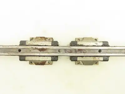 Bosh Rexroth R165119420 Ball Car Linear Guide Carriage Blocks 15x252mm 10" Rail
