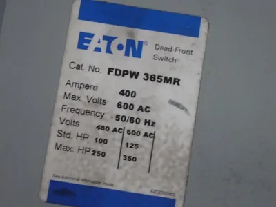 New | in-Stock EATON FDPW365MR Relays & Switches | HGR 24 #739568