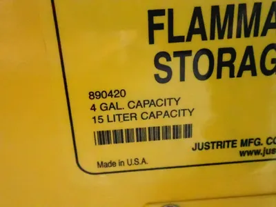 Justrite 4 Gal Flammable Liquid Storage Cabinet