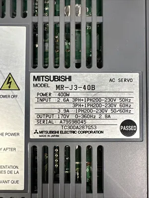 Used MITSUBISHI MR-J3-40B-EB Servo Drives | Palmetto Automation #1149227