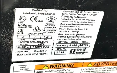Used GRACO PROMIX PD Processing (misc) | Industrial Parts R Us Inc. #366921
