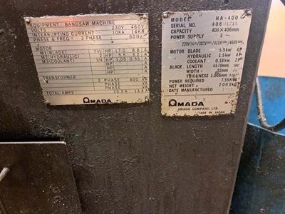 USED 1993 AMADA HA-400