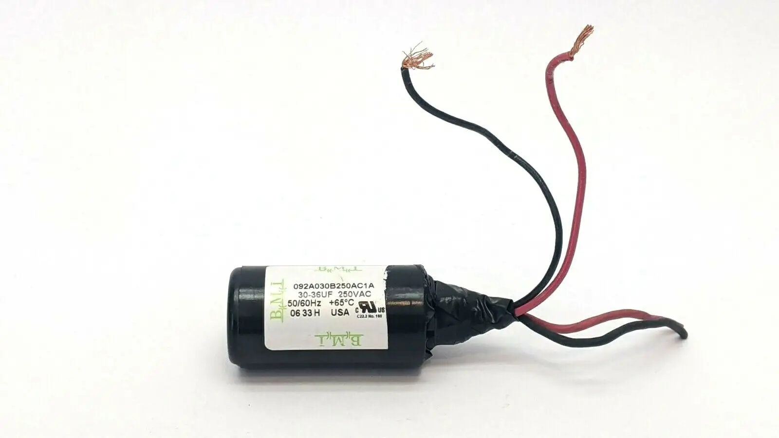 092A030B250AC1A | BMI  Motor Start Capacitor 30-36uF 250VAC - Used