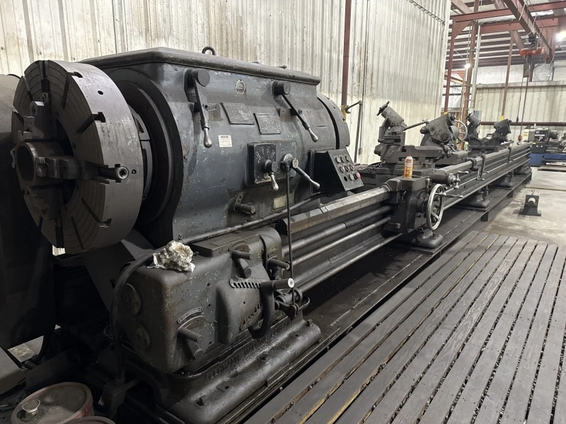 LEHMANN Big Bore Heavy Duty Lathe, in full working order, visible under power, video, POA