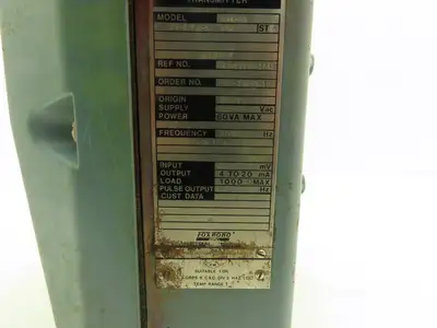Foxboro Magnetic Flow Transmitter 120VAC 0-5mV Input 4-20mA Output 1000O Max