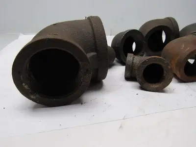 Black Pipe Reducer Elbow 90° Mixed Lot Of 10