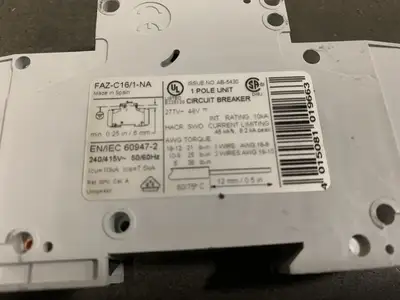 USED MOELLER FAZ-C16/1
