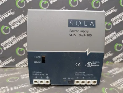 SOLA SDN 10-24-100 Power Supply Module 24VDC 10A Used