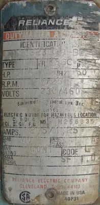 SPC5860  Tank 250 gallon vertical tank, Stainless Steel, 25 psi @ 350° F internal, 125 psi @ 350° F half jacket, .75 hp agitator, conical