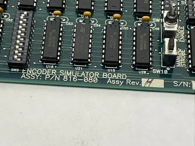816-080 | ABB  Rev. H Encoder Simulator Board 817307 Rev. A PCB - For parts or not working