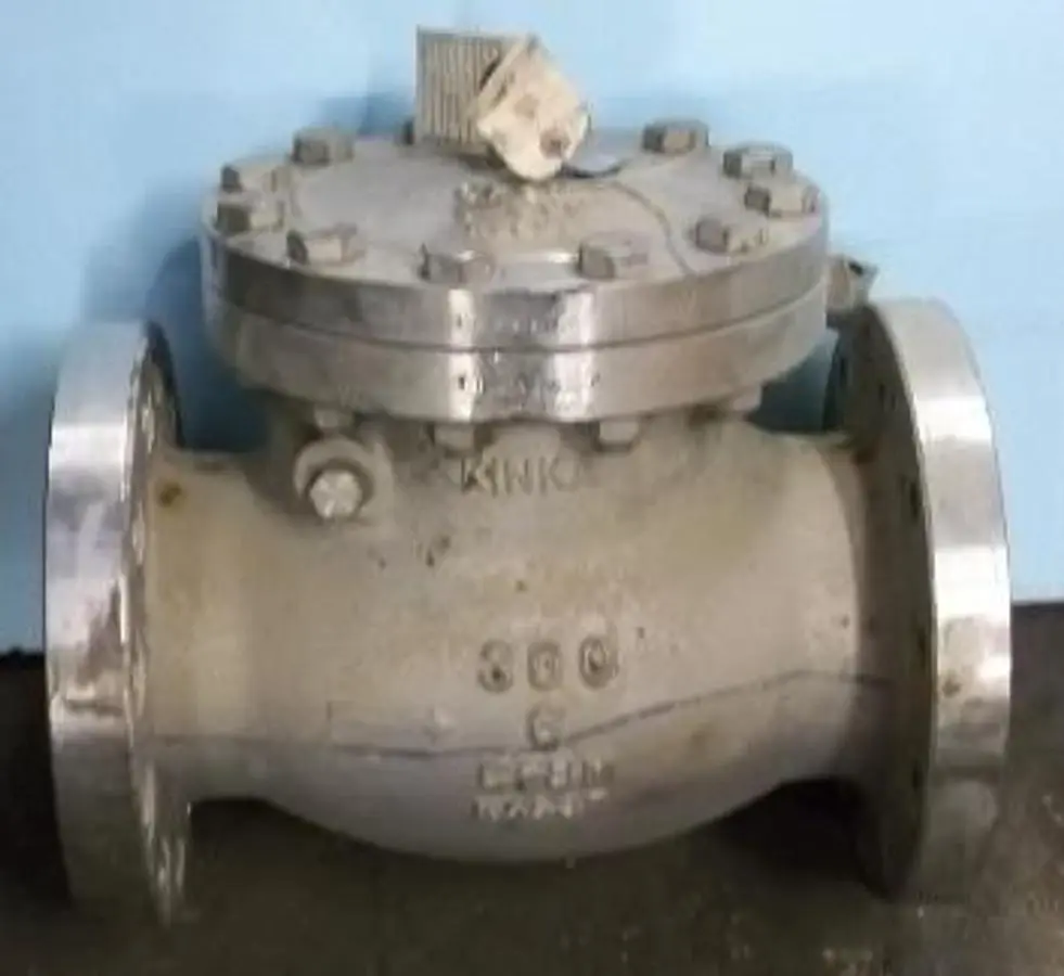 QTY. 1. KINKA 6" 300 FLANGED RAISED FACE CF8M CHEC...