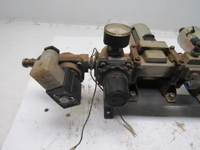 SMC Pneumatic Solenoid Valve Filter Double Regulator Assembly 0.05-0.83MPA