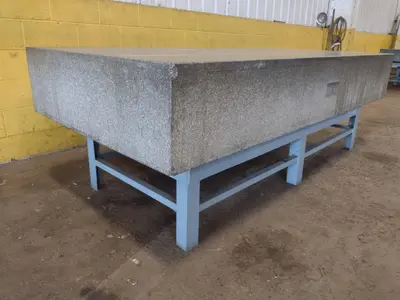 8' X 4' X 14" ROCK OF AGES PRECISION LAYOUT INSPECTION GRANITE TABLE: STOCK #23787
