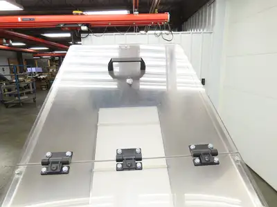 Helatec Held AG Stainless Incline Feed Conveyor 300mm Cleated Belt 64"L 230V 1PH