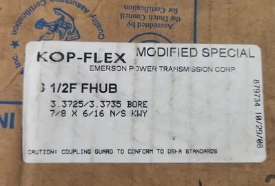 NEW Kop-Flex 3-1/2F EB SLEEVE