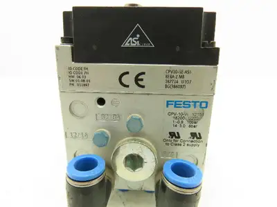 Festo CPV10-GE-ASI-8E8A M8  8-Station Pneumatic Solenoid Valve Manifold 24VDC