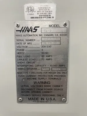 2007 HAAS TL-3 LATHES, CNC, FLAT BED | Wheeler Machinery Sales (2)
