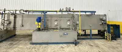 18" X 15" H X 4 STAGE CONTINENTAL EQUIPMENT CORP GAS HEAT STAINLESS STEEL CONVEYOR WASHER, NEW IN 2010: STOCK #21908