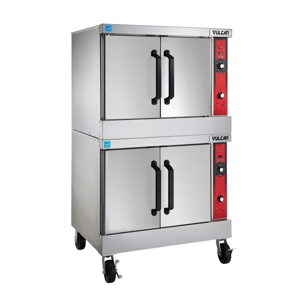 Vulcan VC66ED Bakery Depth Double Full Size Electric Convection Oven - 12.5 Kw, 208v/3ph