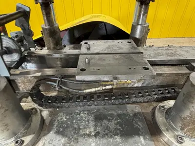 40 TON RLM MODEL #R40 4-POST CUTOFF PRESS & SERVO DIE ACCELERATOR: YOBRO #23887