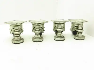 Caster Wheel 65x38mm (2-9/16"x1-1/2") With Stopper Brake Foot Lot of 4